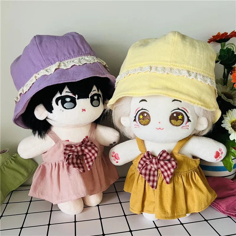 Latest 10cm 20cm Cotton Doll Clothes Fashion Outfit Dress Up Set for 10cm 20cm Doll Fans Collection Gifts DIY Doll Clothes Toy