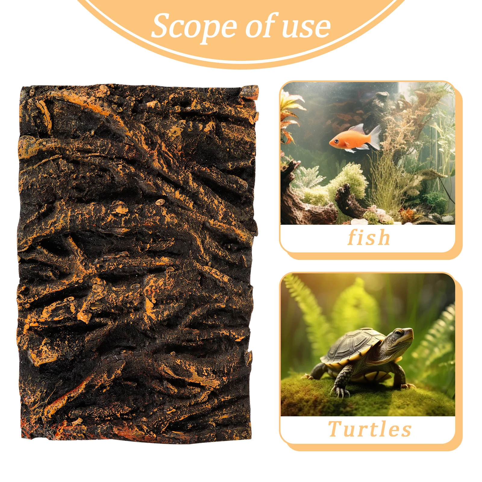 

3D Tree Root Aquarium Background Panel Safe PU Material for Fish Tank Reptile Terrarium Non Toxic Decor Board Reptile Background