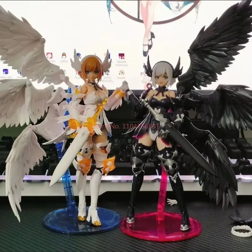 Cool Zwart-wit Fengyu Six-Wing Pure Color Series Six Winged Wings Figuur Decoratie Alleen Vleugels Ornament Speelgoed Kinderen Geschenken