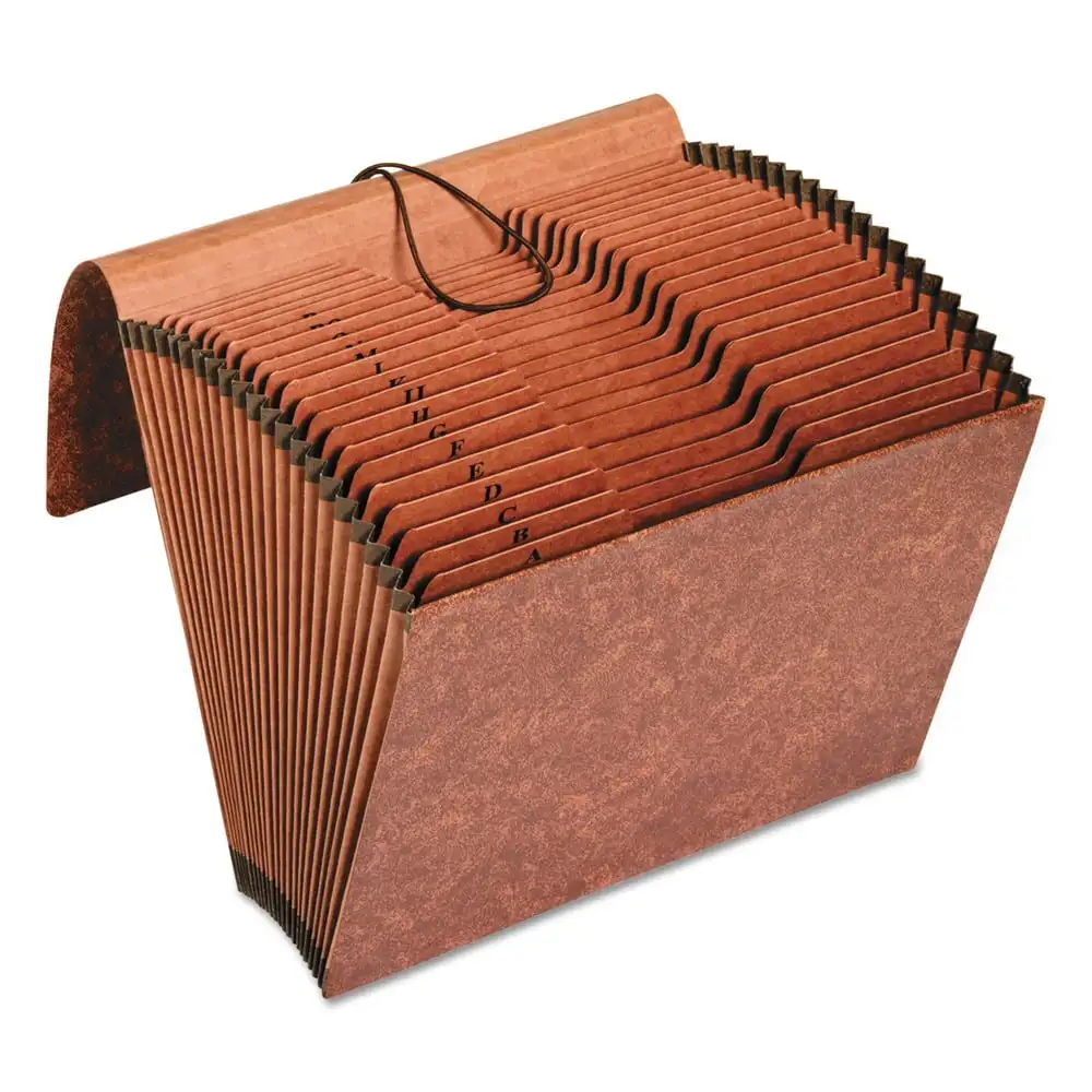 

Pendaflex R117ALHD Heavy-Duty Expanding File, 21 Pockets, 1/3 Tab, Letter, Brown