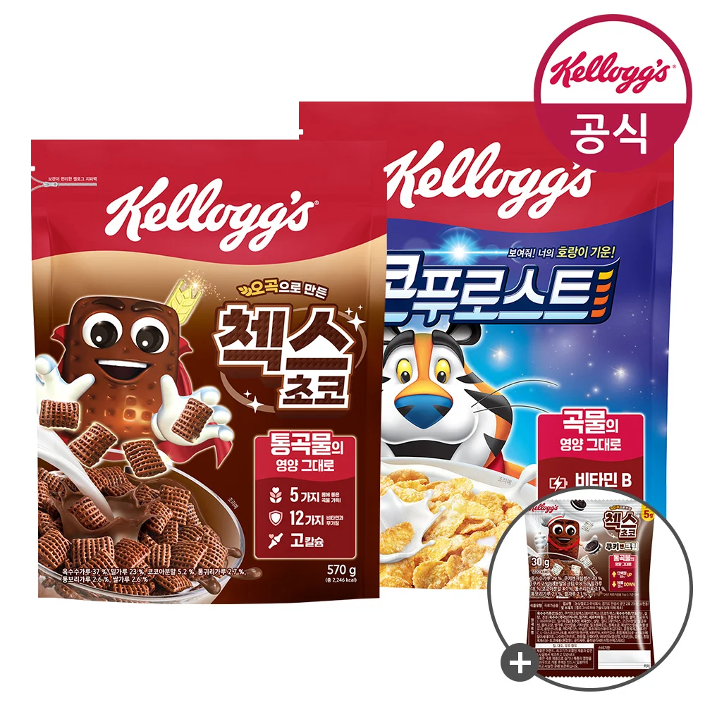 [Kellogg-Getreide] то Sach Diego Uboup Santotow Na__ 600 g + Naadda 570 g + Kj30g