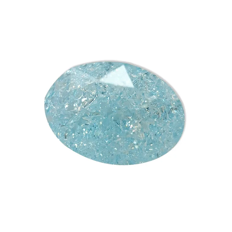 5pcs Nail rhinestones charms crystal ice flower diamond nail art jewelry light blue transparent white diamond accessories