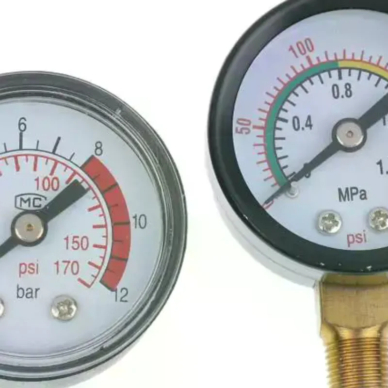 

Pressure Gauge Air Compressor Pneumatic Hydraulic Fluid 0-12Bar / 0-170PSI Easy To Read Dial Measuring Instrument