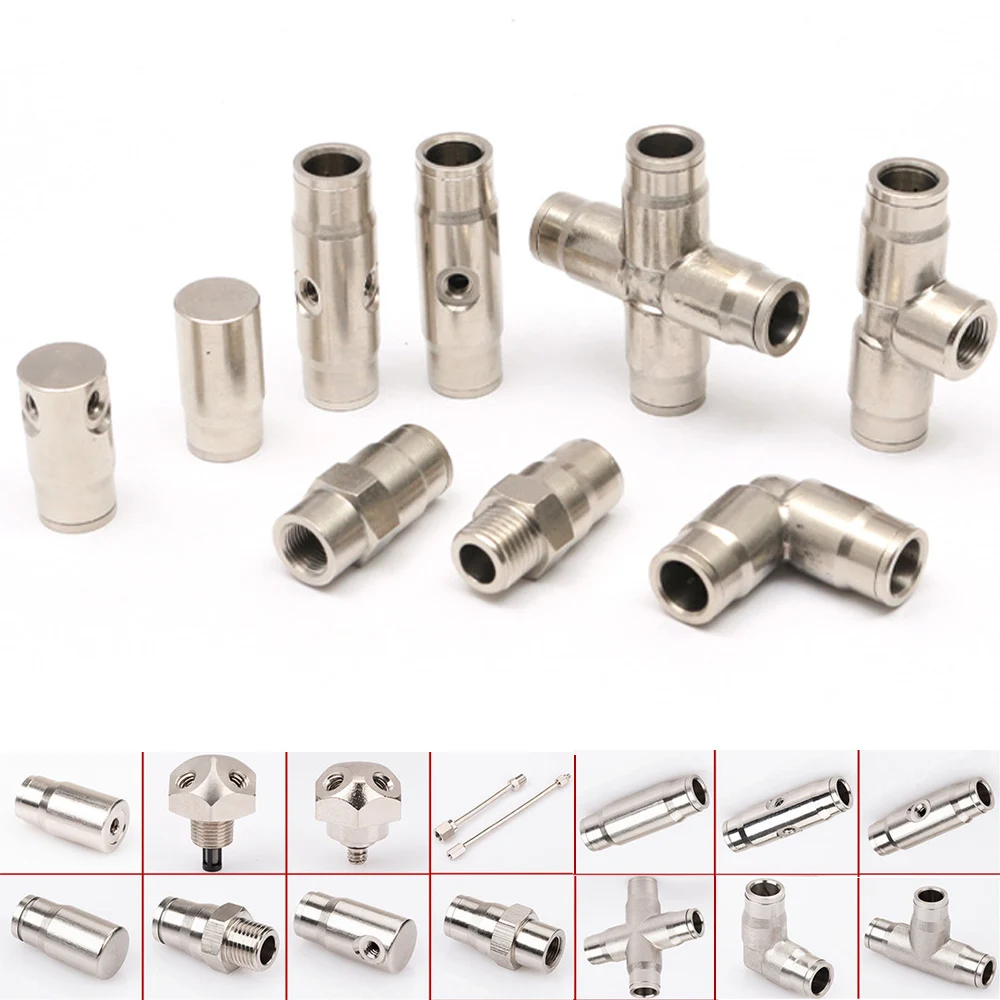 3/8" Quick Connecting Coupling For Mist Cooling System 3/16" Misting Nozzles T Connectors High Pressure Fog Machine Fittings