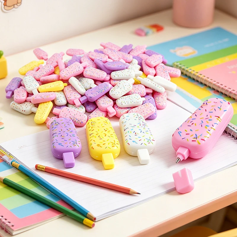 20/60pcs Mini Ice Cream Pen Cute 4.9cm Pinata Fillers Birthday Party Favors School Prizes Christmas Wedding Gift Party Supply