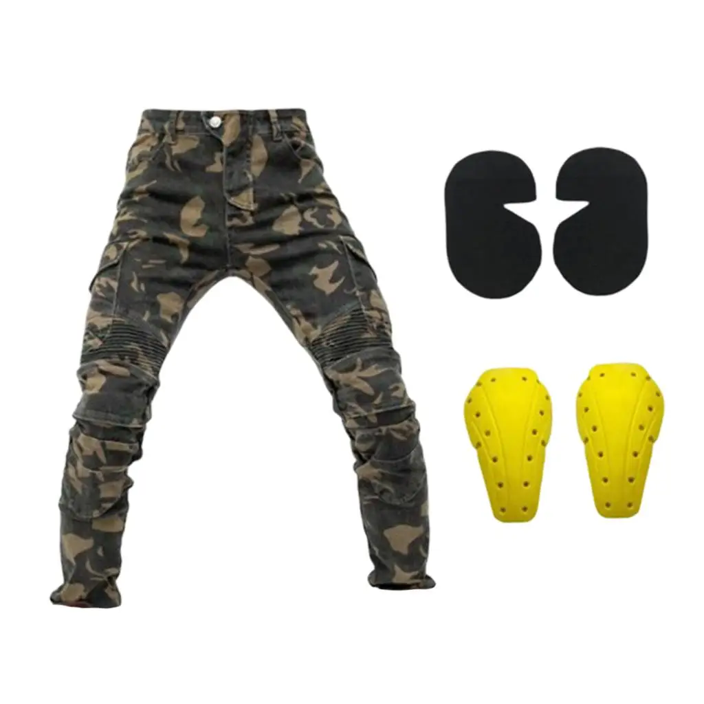 

Biker Protective Lining Denim Jeans Motorcycle Trousers Summer Pants for Motorbike Riding Protection