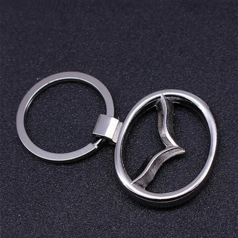 Alloy Keychain Hollow Out Key Ring Pendant Ornaments for Mazda 2 3 6 323 626 RX8 RX7 MX3 CX3 CX5 Atenza Protege Axela Speed 6