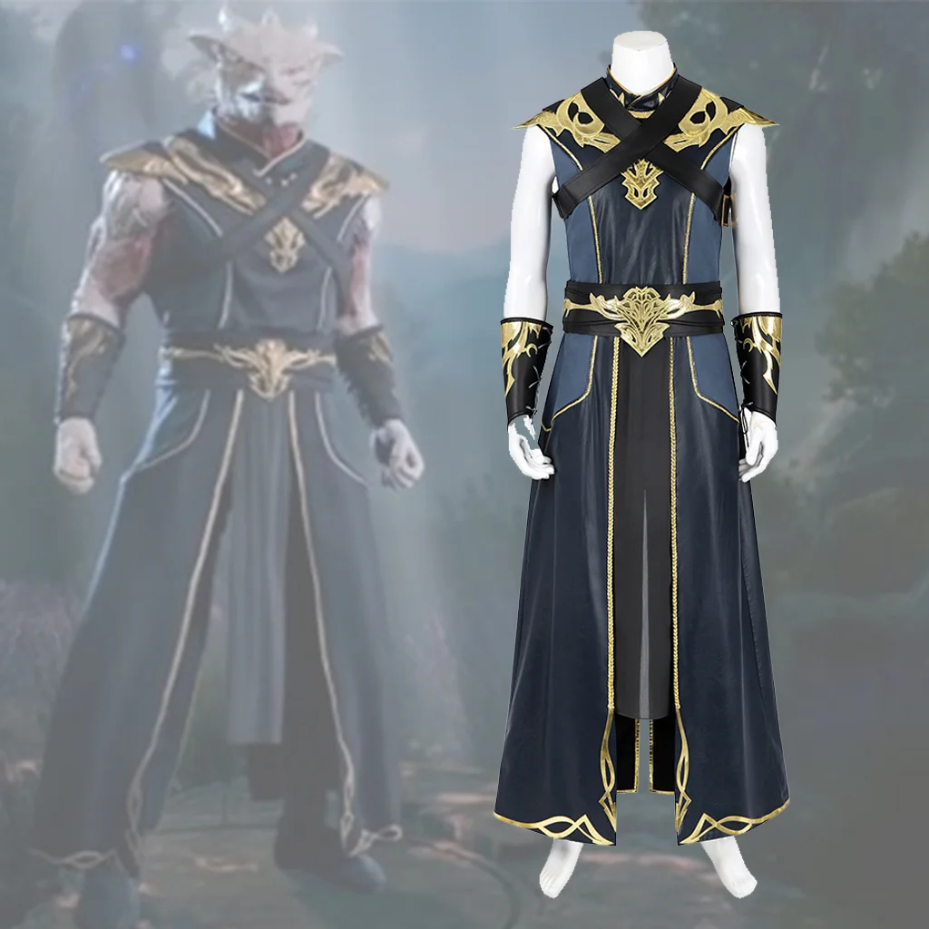 

Game Gate 3 The Dark Urge Cosplay Costume Fighting Suit Urge Fantasy Outfits Halloween Carnival Party Man Clothing