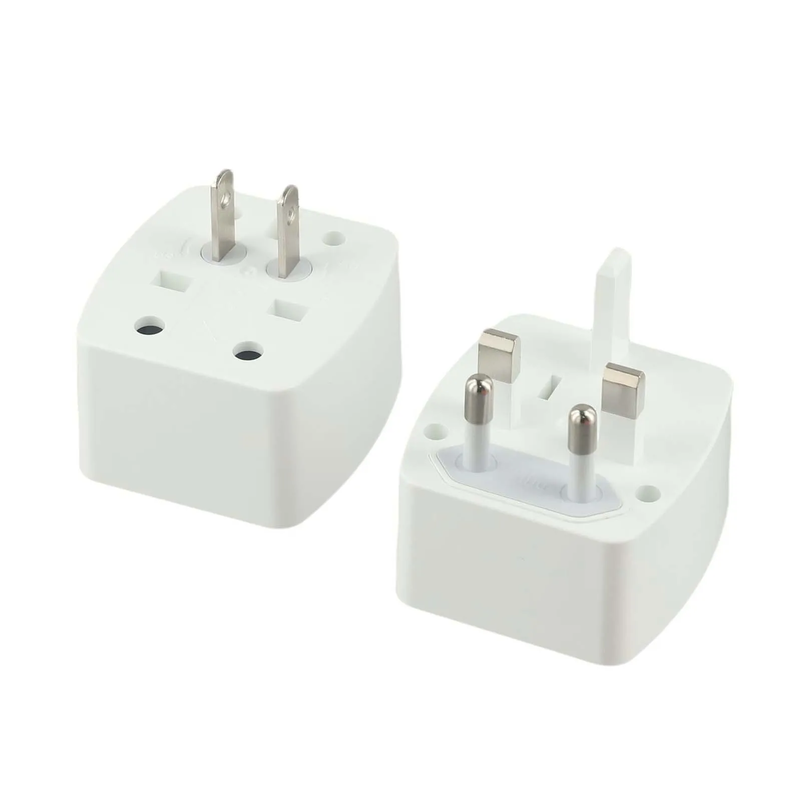 White 6A Portable Travel Adapter With Interchangeable For UK EU US AU For International Power Socket Converter