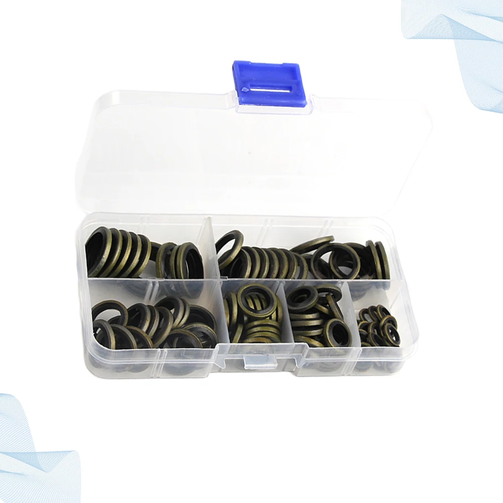 

100pcs Galvanized Combination Washer Set M6- Anti-Rust Sealing Ring For Sump Plug Water Fuel Hydraulic Fittings Cars Engines