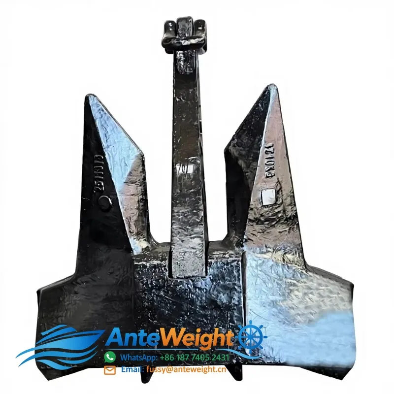 AC-14 High Holding Power Head Anchor 150 Lbs Capacity Cast/Forged Steel Black Zinc Plated CCS/ABS/DNV Certified for Sheet