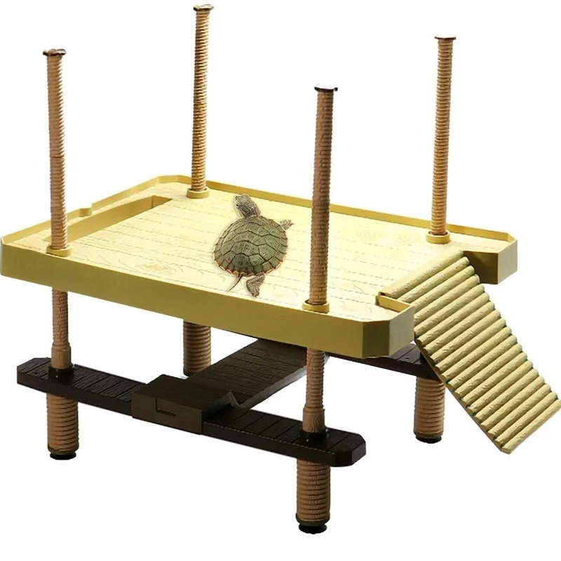

Functional Nature Inspired Floating Turtle Wharf Sun Platform Reptile Ramp Decoration