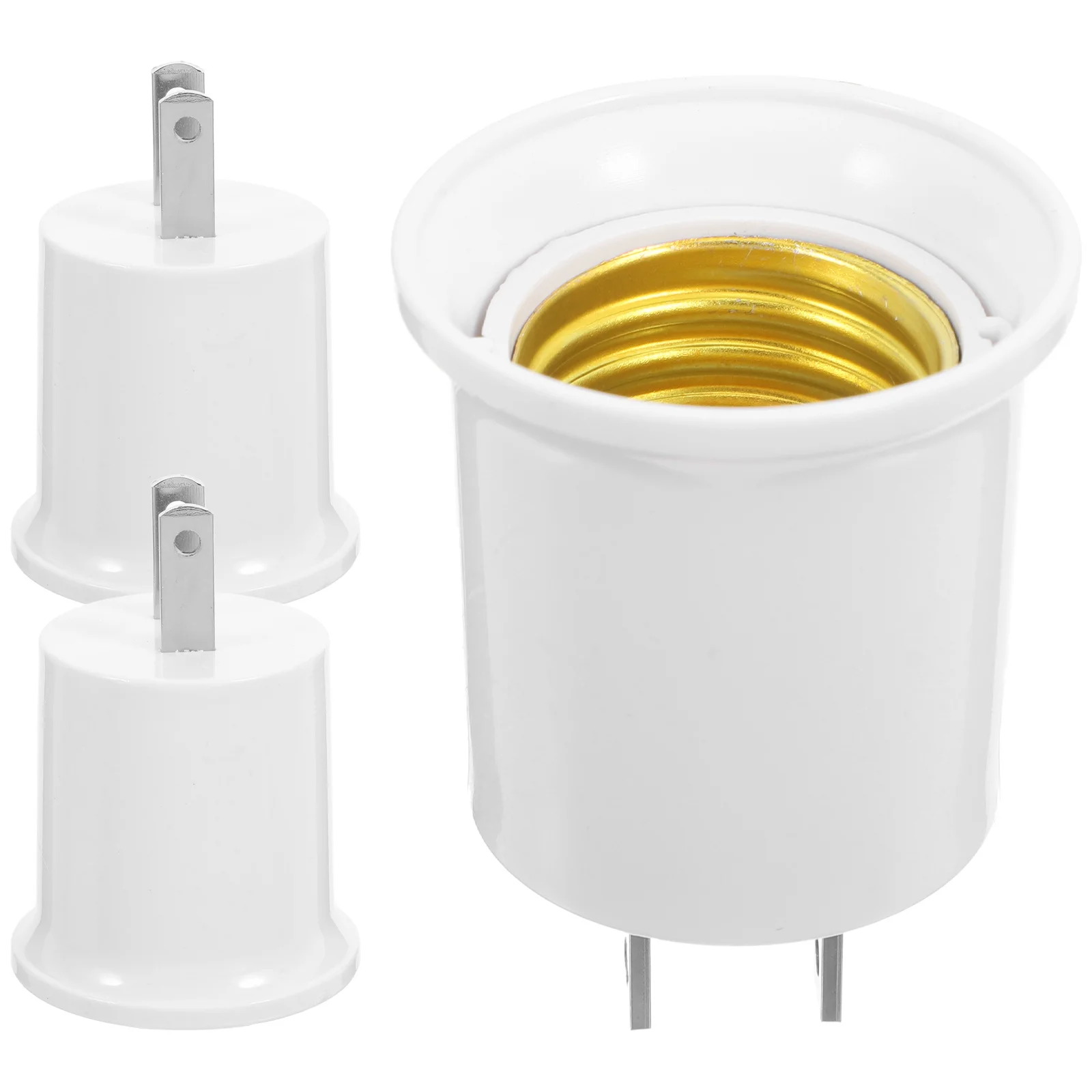 

3Pcs E27 Screw-in Lamp Holder Adapter Converts Us Plug to E26 E27 Light Socket Bulb Socket Adapter Plug-in Light Bulbs Converter