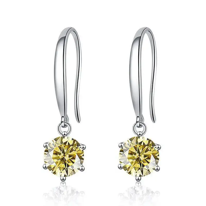 JoiasHome Tropfenohrringe aus 925er-Sterlingsilber, 0,5 Karat, funkelnder Moissanit, für Damen, klassischer edler Schmuck, besteht den Diamanttest – Detail 20