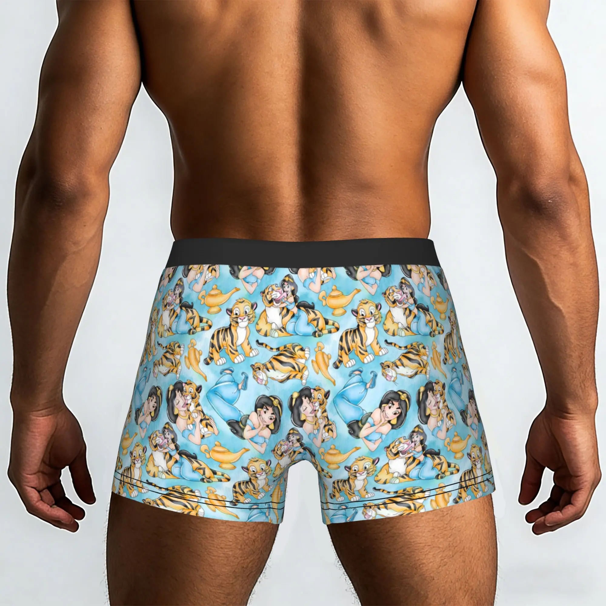Custom Cute Cartoon A-Aladdin Boxers Shorts Mens  Briefs Underwear Cool Underpants
