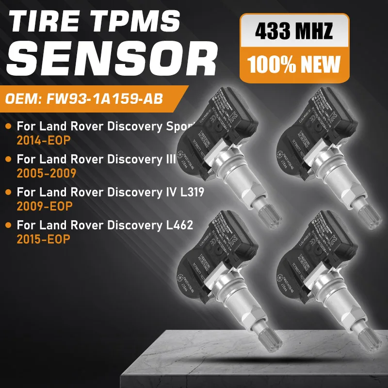 

Car TPMS Sensor For Land Rover Discovery 3 4 5 2005-EOP Land Rover Discovery Sport L550 2014-EOP Tire Pressure Monitoring Sensor
