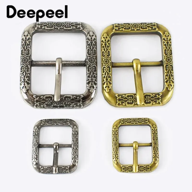 

1/2Pcs Deepeel 20/35mm Metal Vintage Silver Brass Pin Buckle Belt Buckles for Man Leather Band Clasp Head Decor DIY Accessories