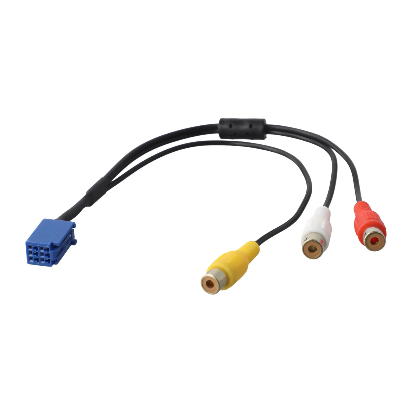 Auto Audio Extension Cable Extension AV Port Adapter VTR Cable Waterproof Design Wear-resistant Material Easy Installation