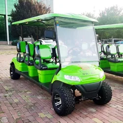 China Manufacturer 4+2 6 Seats 72V Lithium Battery 6 Passengers Electric Off Road Club Car Golf Buggy Cart for Adults