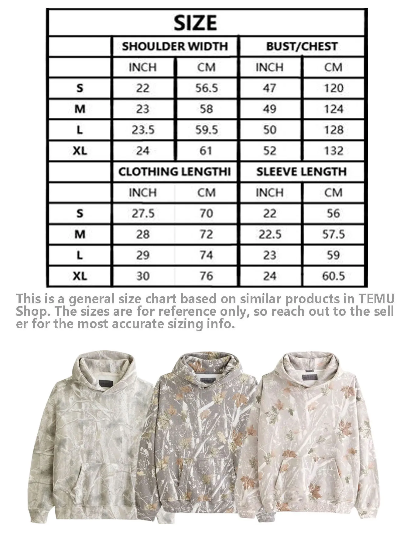 Camo Hoodie for Women Oversized Maple Leaf Hooded Sweatshirt Graphic Print Pullover Hoodies with Pocket