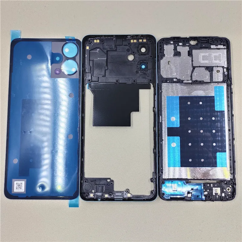 Full Housing for Samsung Galaxy A06 4G SM-A065F LCD Front Housing Middle Plate Frame Housing+Battery Back Cover Repair Parts