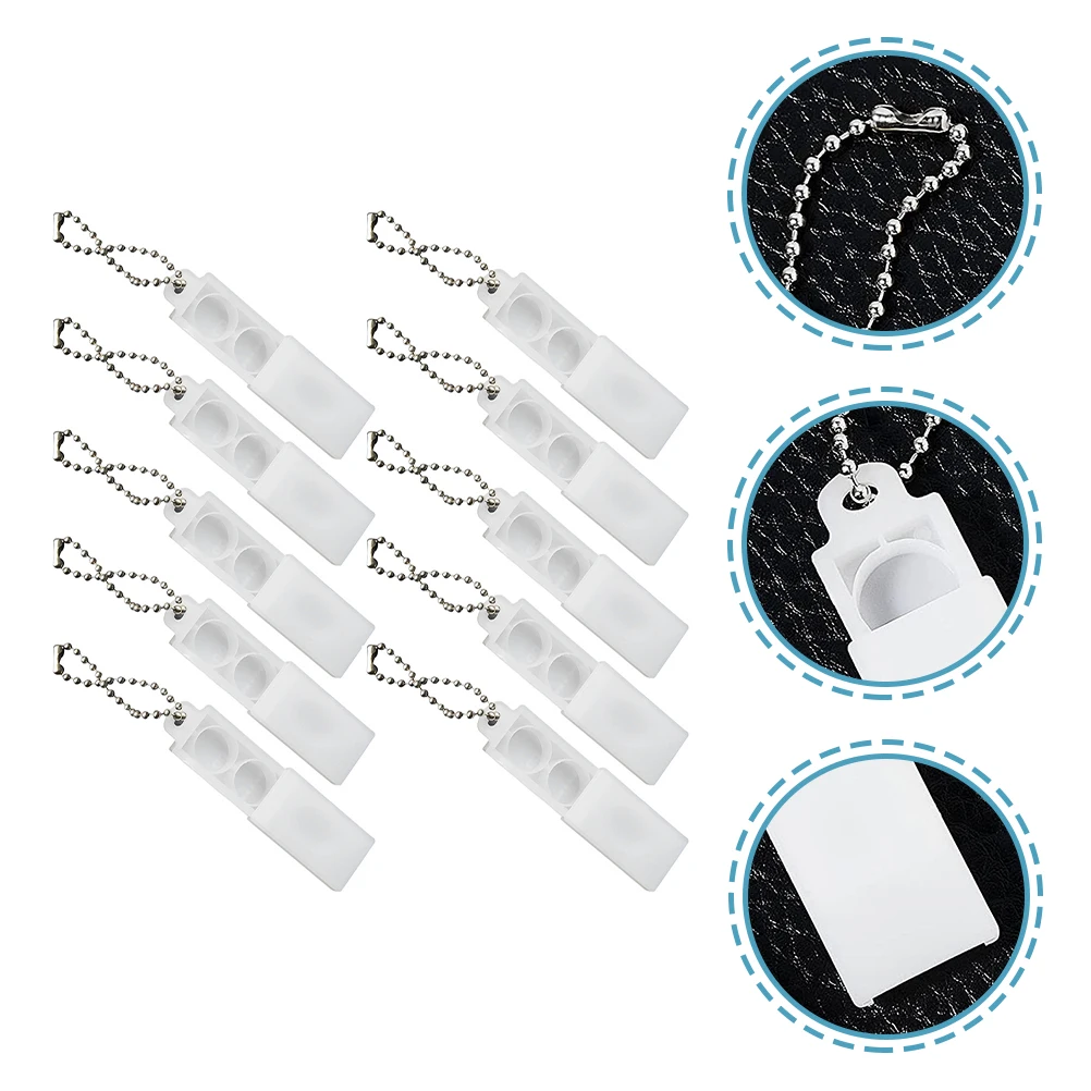 

10pcs Box Keychain for Organizer Lightweight Portable Storage Case Mini Size Holder