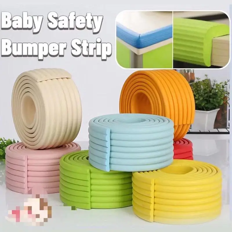 High Elastic Baby Safety Foam Corner Edge Protector 1/2PCS Anti-Collision Guard for Table Aircon Gap Seal Toddler Safety