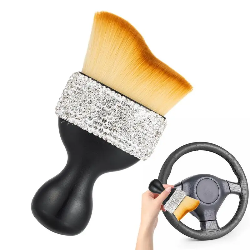 Car Interior Cleaning Tool Air Conditioner Air Outlet Cleaning Dust Removal Brush For Interior Dashboard Leather Cleaning Panels