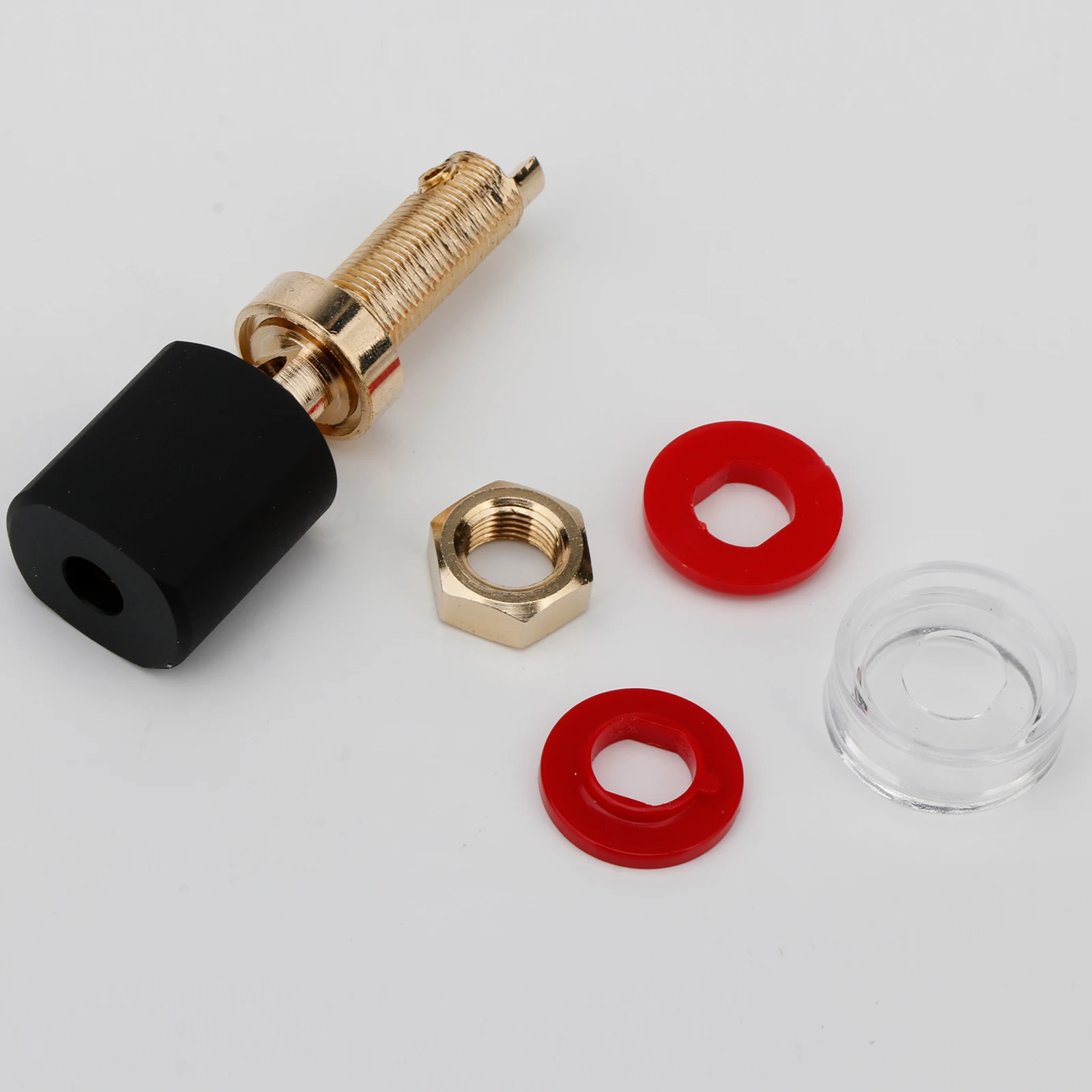 HIFI Audio Gold Plated Terminal Binding Post for Speaker Amplifier  Free Welding Copper Speaker Amplifier Terminal for 4mm Banan