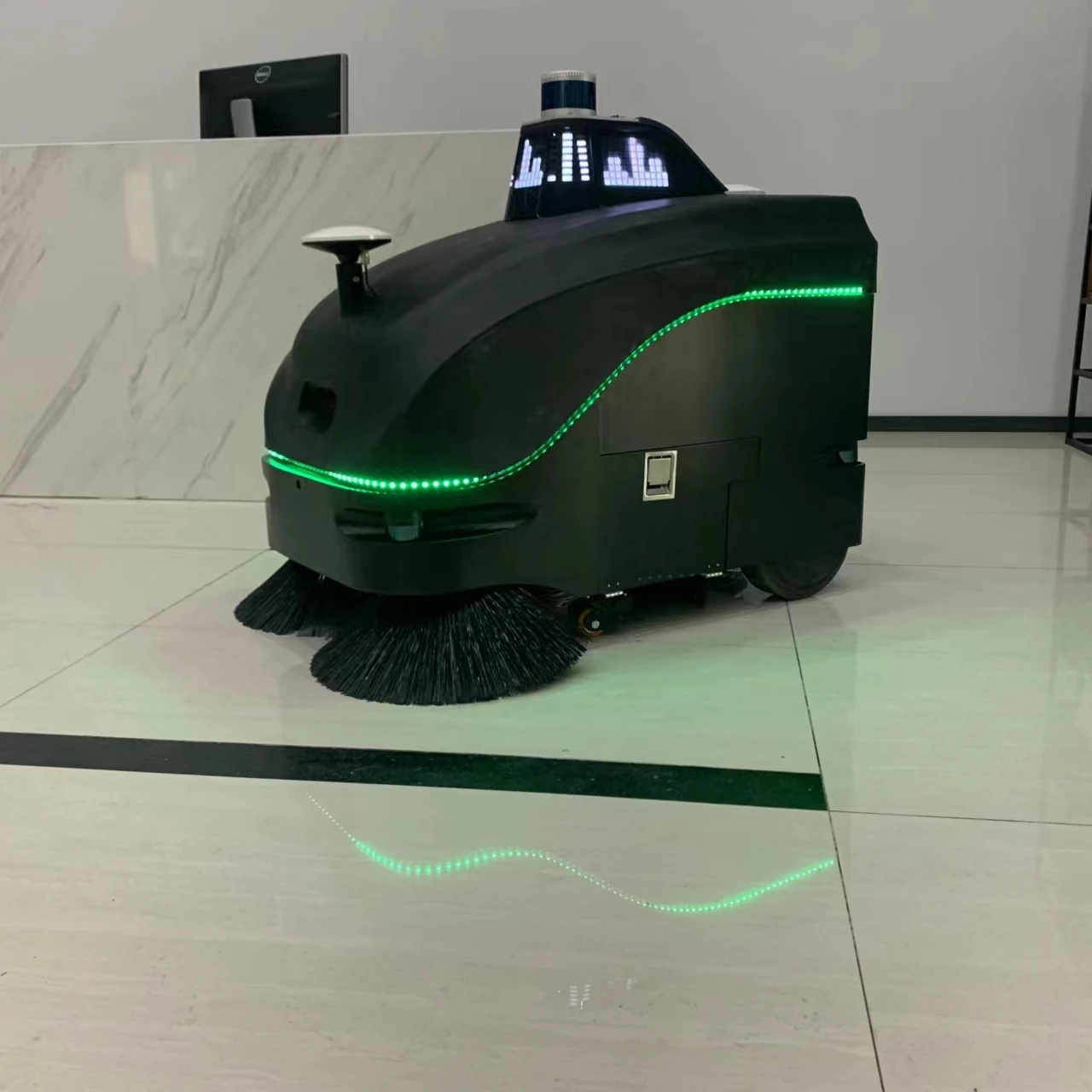 unmanned sweeper rubber commerciaportable sweeper with CE made in China