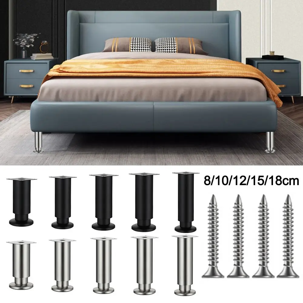 

Durable Replacement Support Legs Adjustable Stainless Steel Furniture Legs Raise Height TV Cabinet Legs