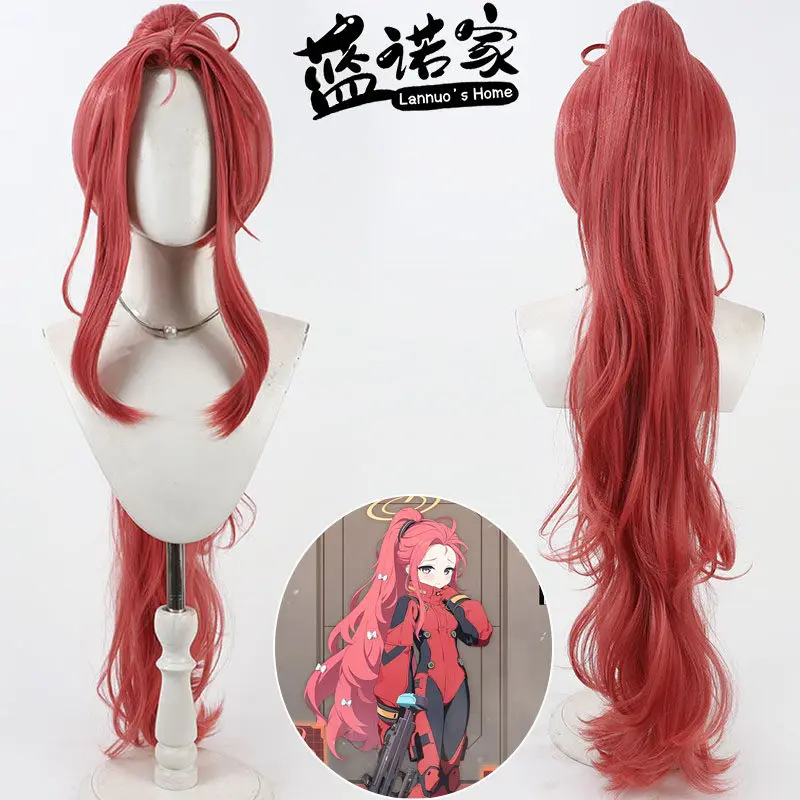 

Anime Blue Archive Yuzu Hanaoka Cosplay Wig Halloween Carnival Party Props Synthetic Hair Heat Resistant Fiber + Wig Cap