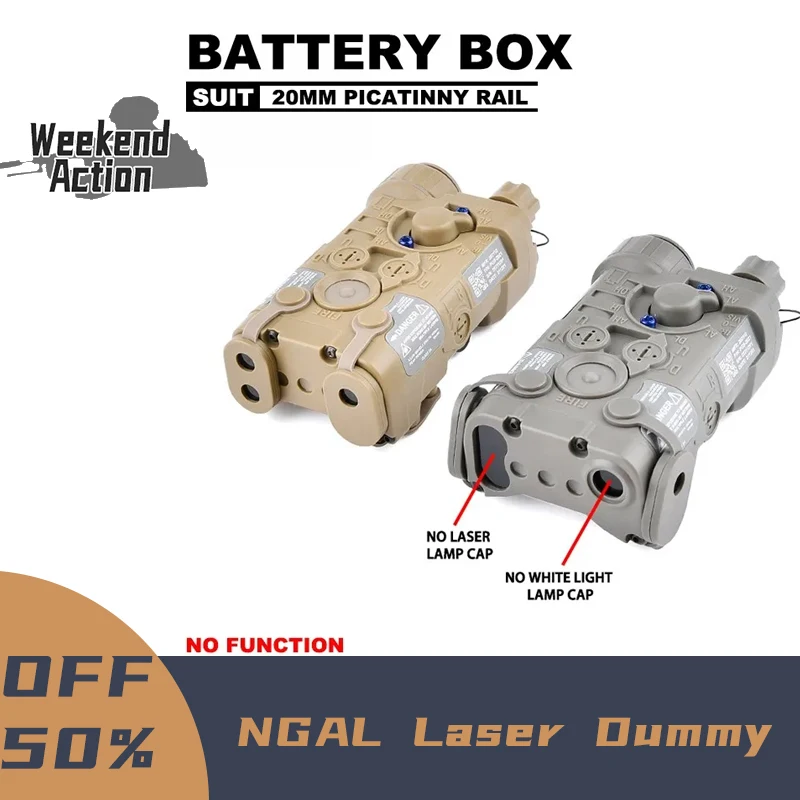 

Tactical NGAL Laser Dummy Airsoft Battery Case NGAL Battery Box No IR Laser Light Function Decorative Hunting Weapon Light