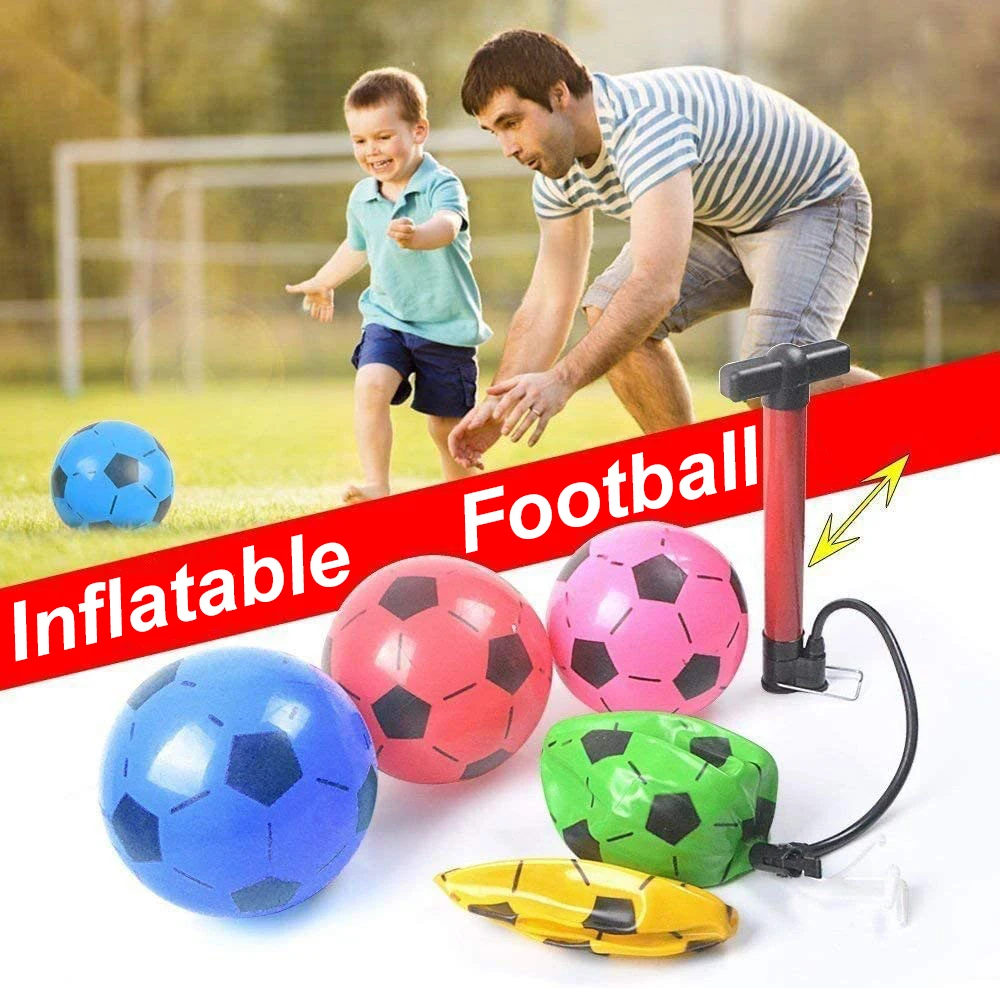 22Cm Kinder Speelgoed Dik Pvc Opblaasbare Cartoon Handbal Elastische Voetbal Voetbal Buiten Training Sport Indoor Speelgoed Speelset