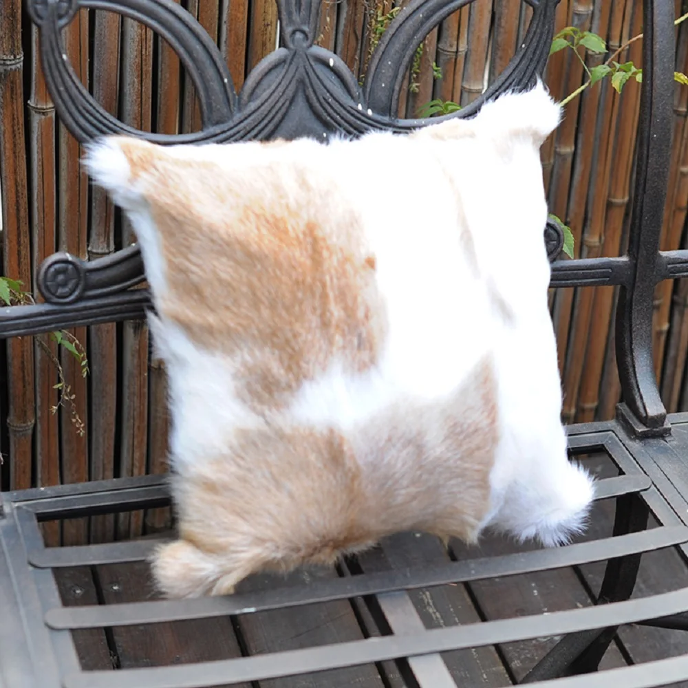 Free Shipping CX-D-134C Size Customized Real Natural Fur Genuine Kid Lamb Fur Pillow Cushion Seat Cushion