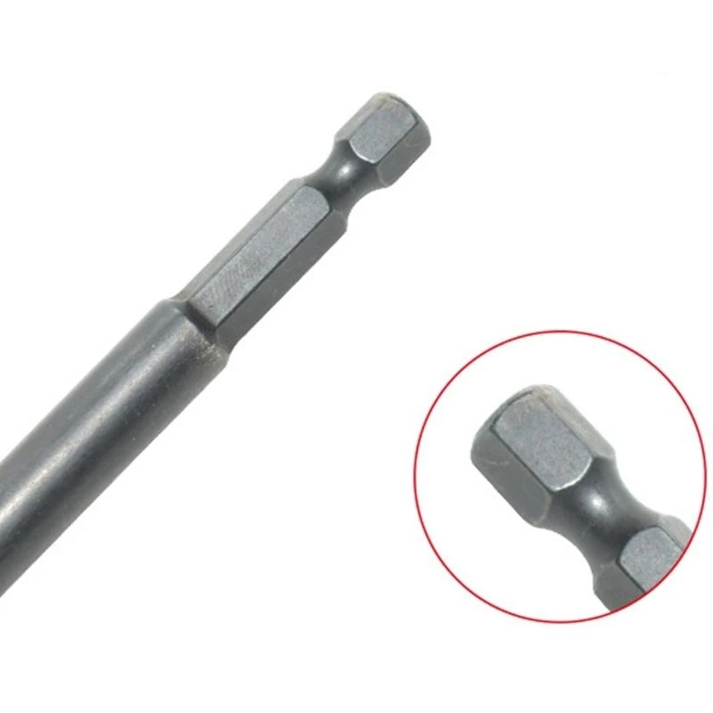 Adaptador extensión broca perforación magnética vástago hexagonal 300 mm