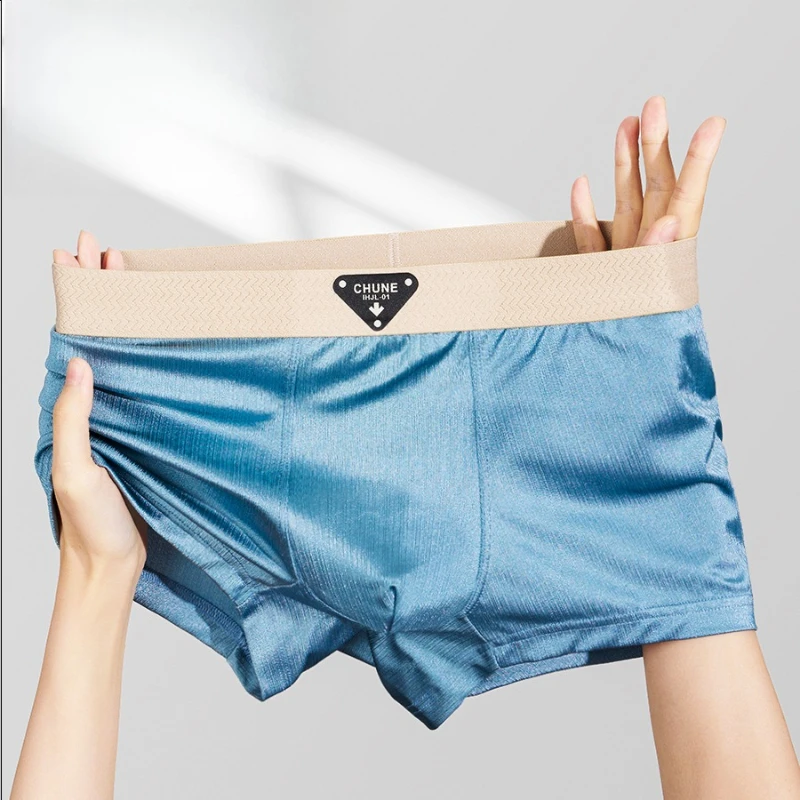 

Men's Boxers Hombre Large Size Breathable Knickers High Elastic Boxers U Convex Pouch Underpants Lingeries Underwear