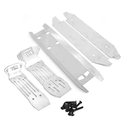 Stainless Steel Front and Rear Chassis Armor Skid Plate Protector for 1/6 Traxxas XRT RC Truck Car Upgrade Parts