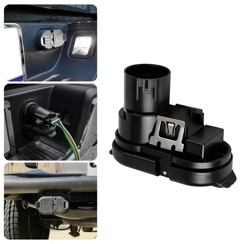 Style 7-Way & 4-Way Trailer Wiring Harness With Bracket, For 2007-2024 F150, Chevy Silverado, RAM▪
