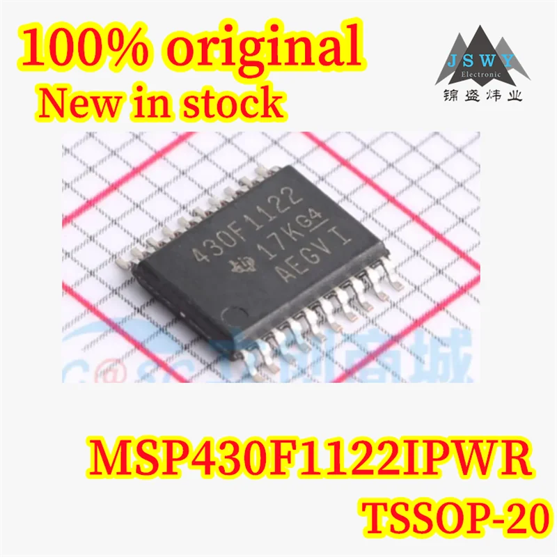 

(5/20pcs) MSP430F1122IPWR MSP430F1122 430F1122 TSSOP20 100% authentic original 16-bit ultra-low power microcontroller