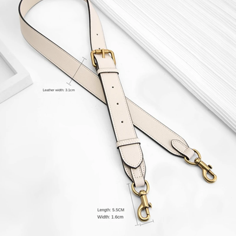 Long Adjustable Leather Bag Strap For Coach Tabby 26 Dionysus Bag Replacing Underarm Shoulder Straps Crossbody Bags Accessories