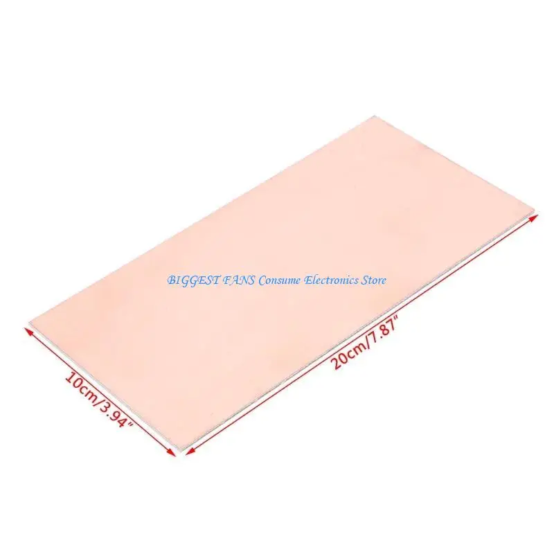 

100x200x1,5 мм двухсторонняя медная пластина печатной платы FR4 ламинат