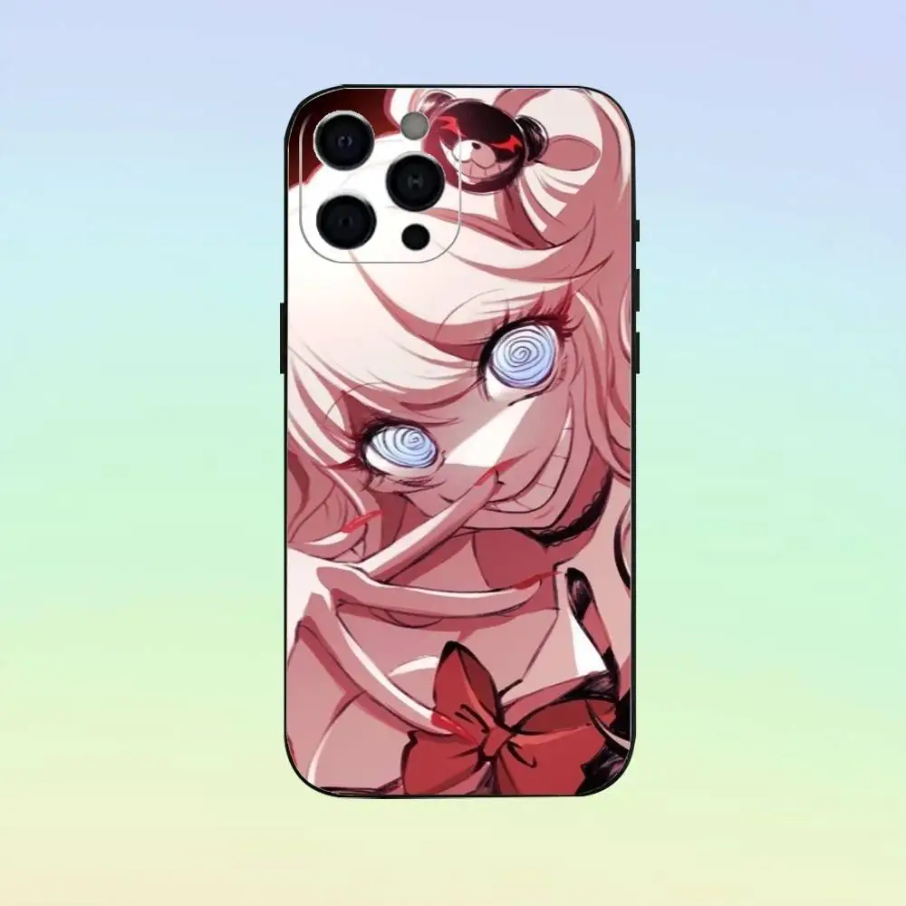 เคสโทรศัพท์ J-Junko Anime e-EnoshimaS สำหรับ iPhone 17, 16, 15, 14, 13, 12, 11 และอื่นๆ  วัสดุซิลิโคนนิ่ม สีดำ