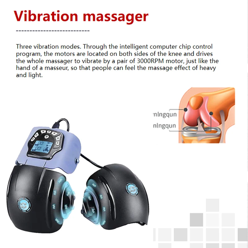 Thermal Knee Massager Electric Leg Joint Elbow Heating Vibration Massage Arthritis Therapy Pain Relief Knee Pad Support