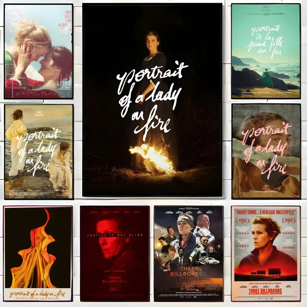 p-Porträt einer l-Lady on Fire Poster, Wandkunstdruck, Poster, dekoratives Wandbild, Heimdekoration, Geschenk, ungerahmt
