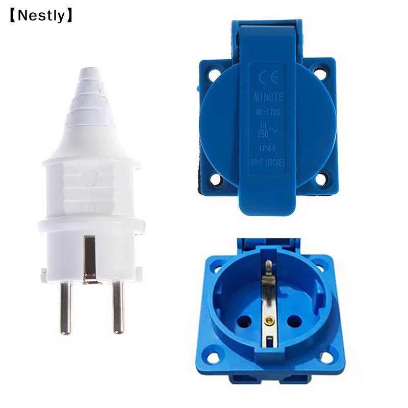 Industrial waterproof socket EU socket copper contact body EU Plug〔Nest〕