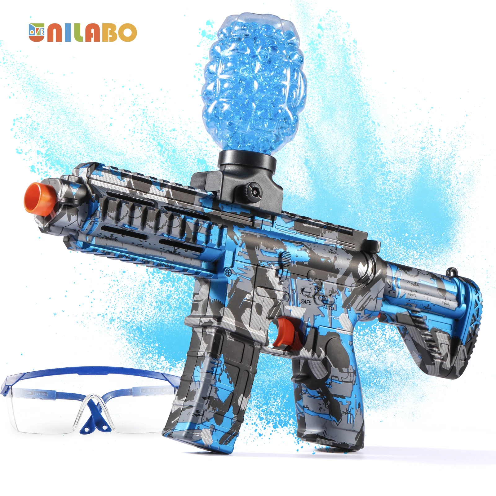 M416 Electric Ball Blaster Toy Gun - High-Speed, Metallic Finish, Rechargeable - Halloween Thanksgiving Gift(Bullets Excluded)