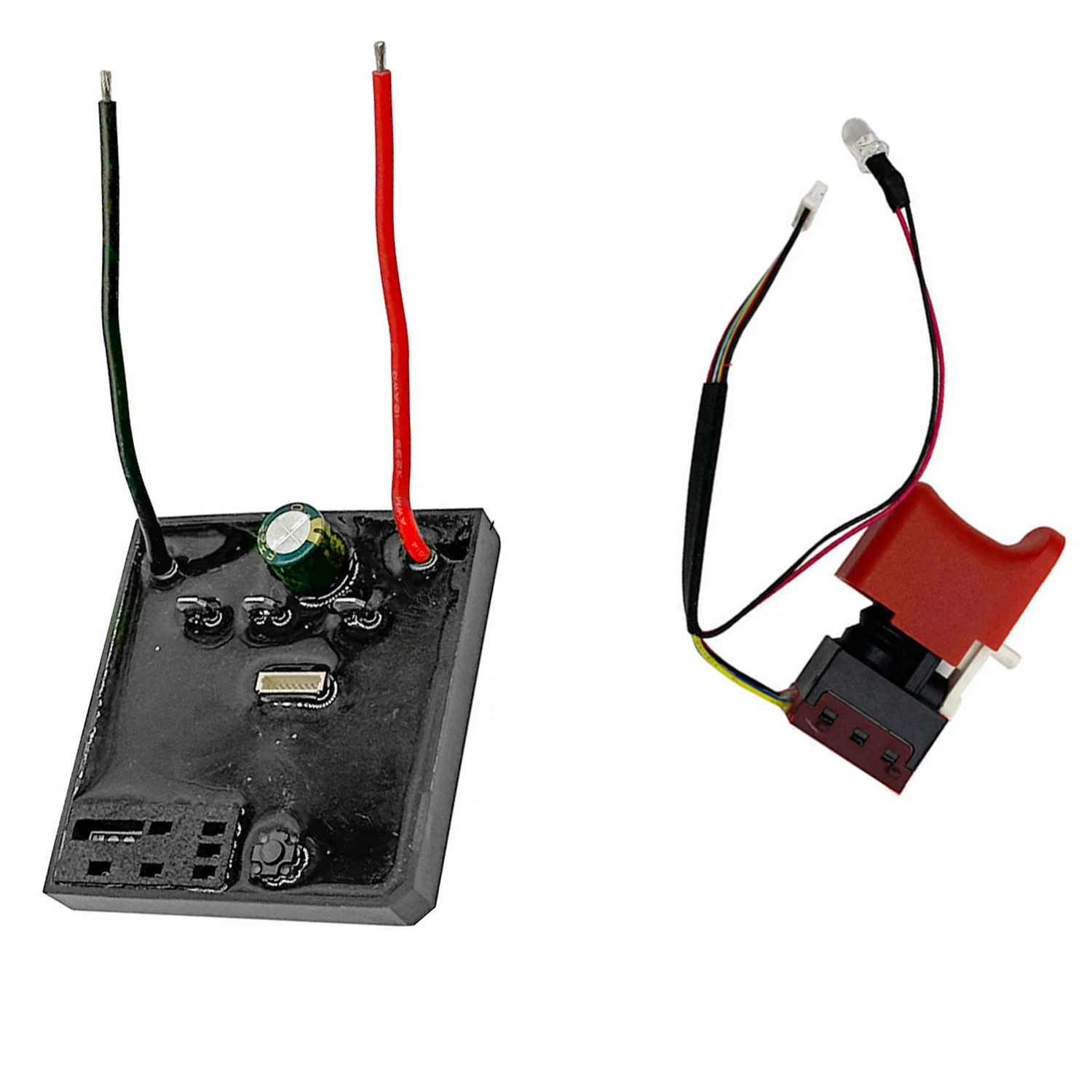 

Brushless Wrench Control Board Drive Controller Board 56x59x9mm Brushless Wrench Controller Lightweight Design