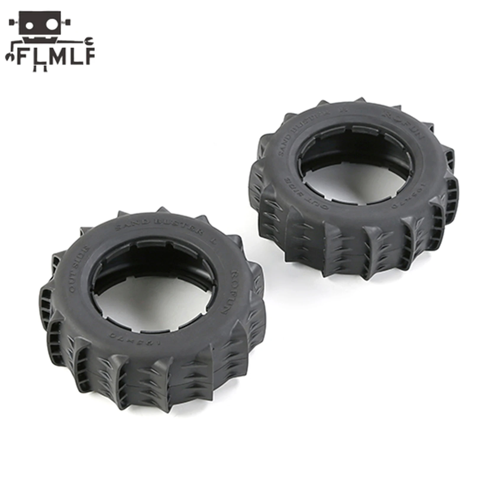 Big Desert Tire Skin 2pc per 1/5 Rovan Rofun Lt Losi 5ive-t KM X2 FID DTT QL Truck Parts