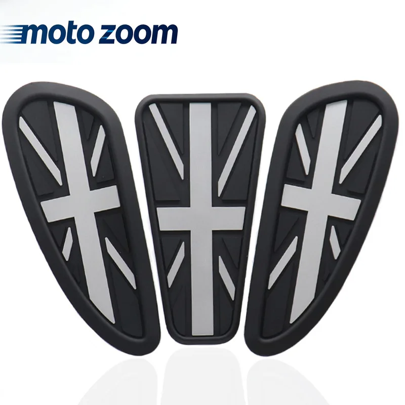 Scrambler Thruxton Retro Tank Pad Gas Fuel Side Tank Stickers Knee Grips Protector Decal For Scrambler 900 Bobber T100 T120